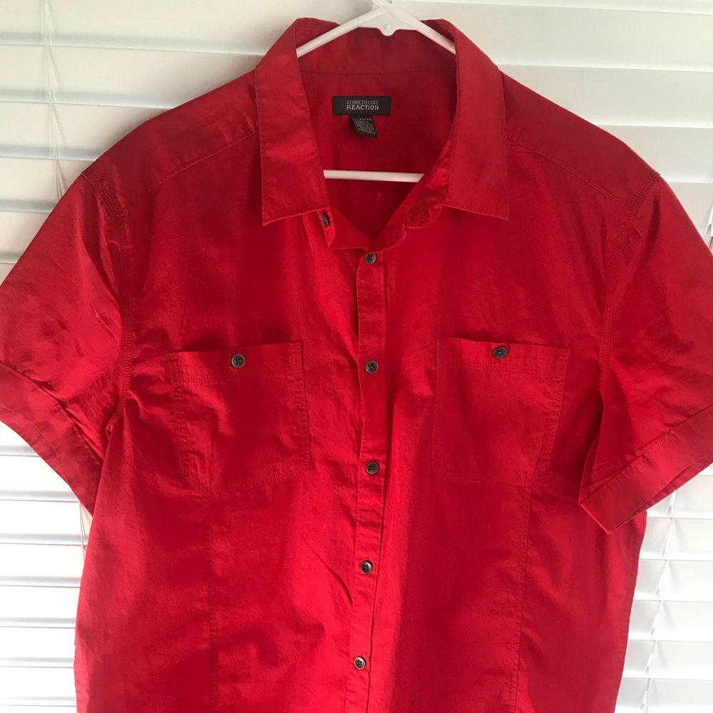 Kenneth Cole Reaction Short Sleeve Button Down